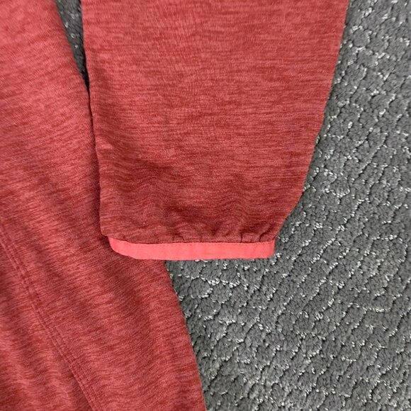 LL Bean Airlight Sweater Jacket Women's XL Orange 1/4 Zip 1/2 Zip 506470 - Picture 3 of 10